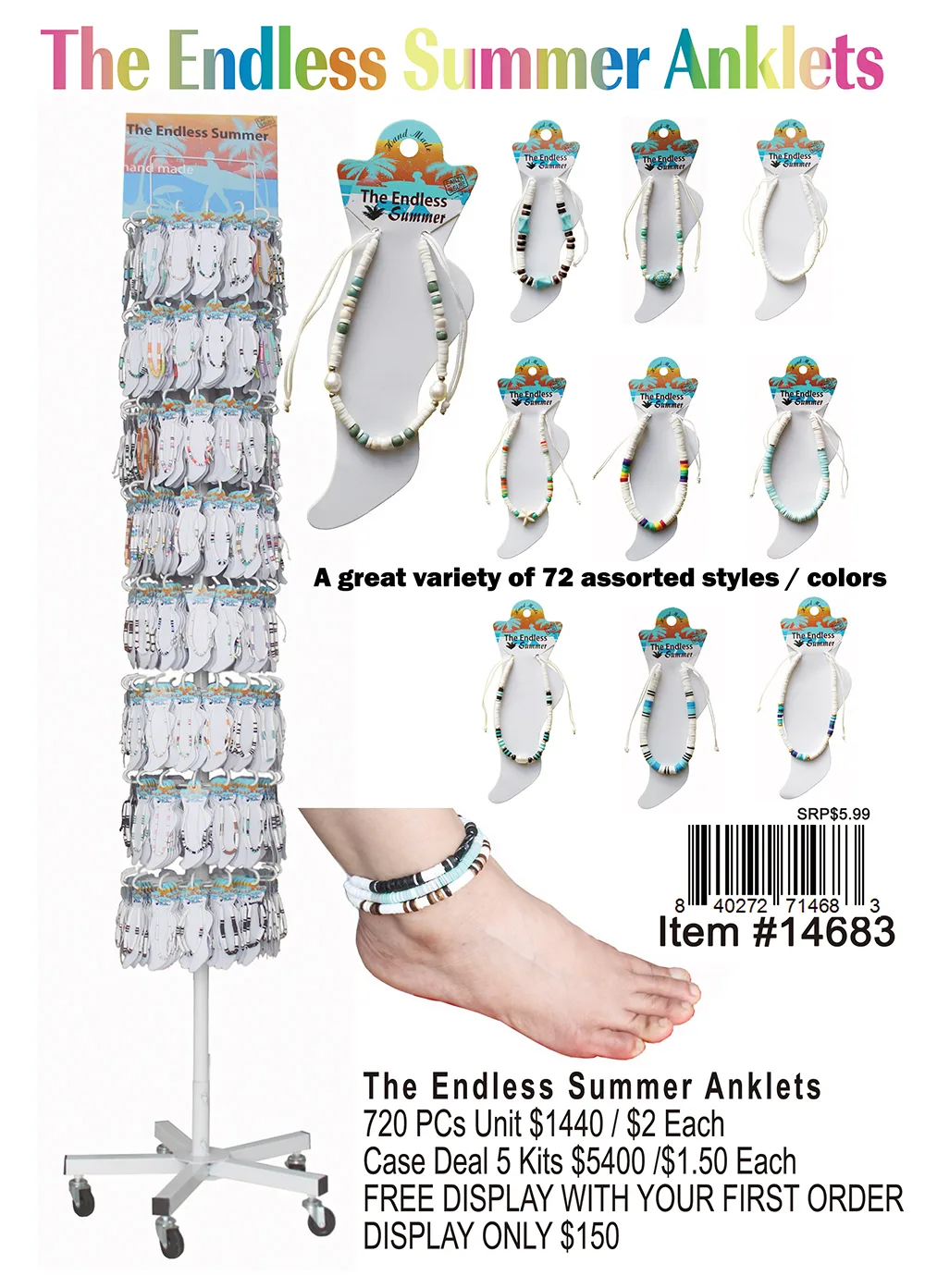 The Endless Summer Anklets