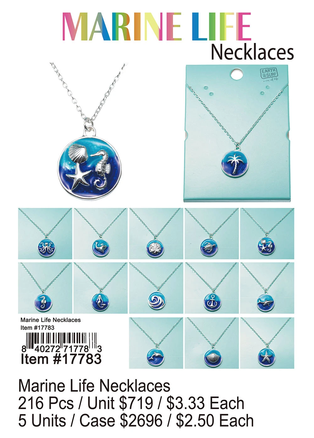 Marine Life Necklace 216 Pcs.