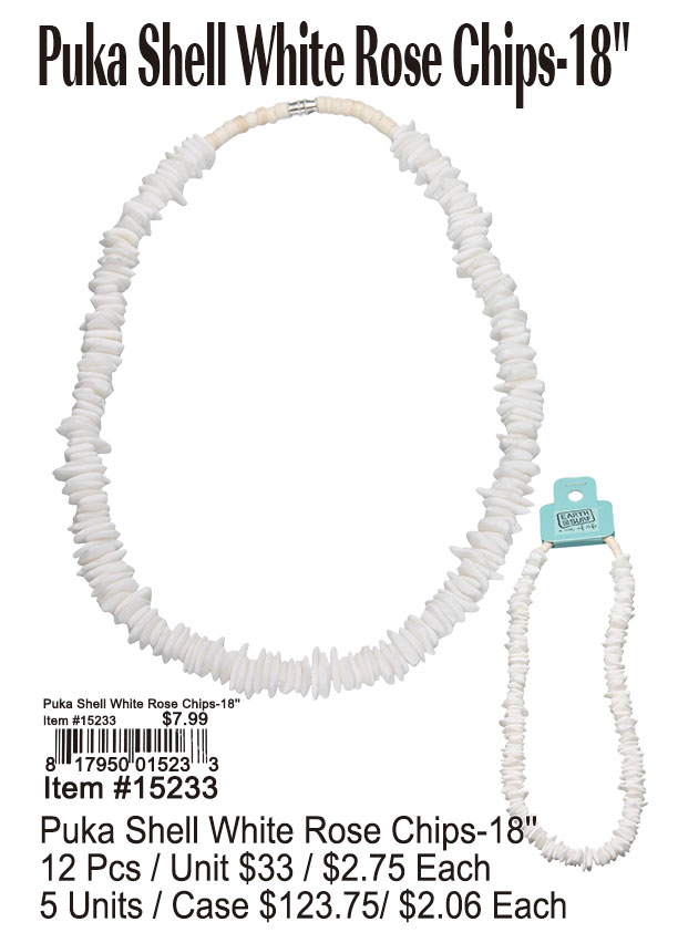 Puka Shell White Rose Chips-18