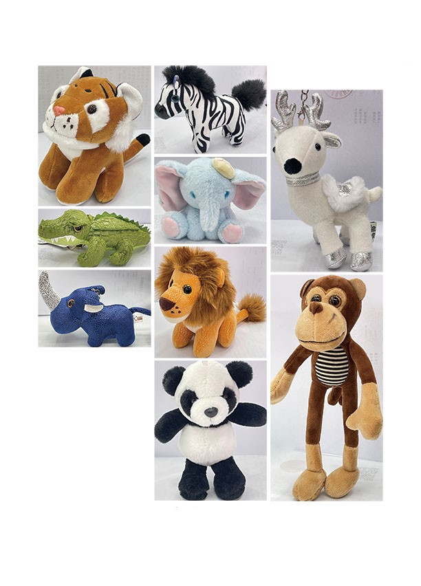 Zoo Animal Plush Keychain